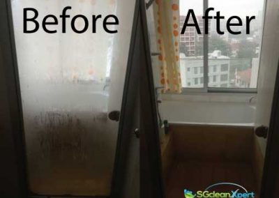 Before & After Glass Cleaning