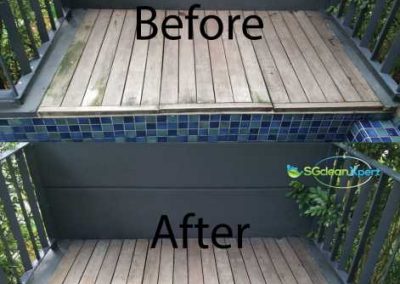 Before And After Balcony Cleaning