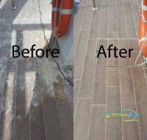 Before And After Floor Cleaning