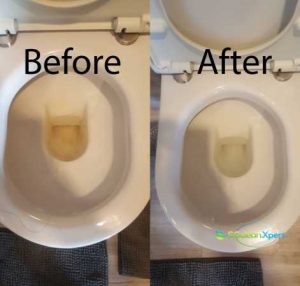 Before And After Toilet Cleaning