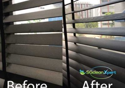 Before And After Blinds Cleaning