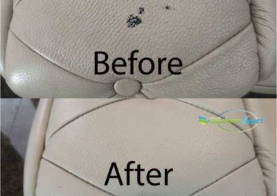 Before and after sofa cleaning