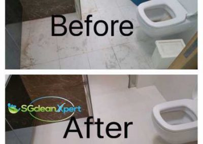 Before And After Toilet Floor Cleaning