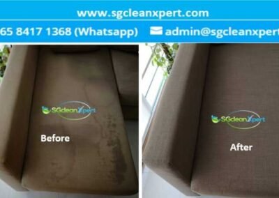 Before & After Professional Fabric Sofa Cleaning Services Singapore