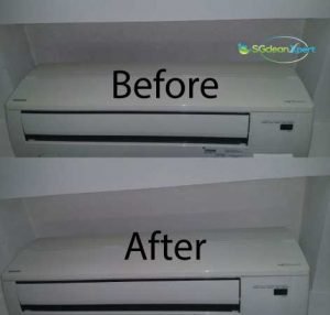 Before And After Ceiling Mold Cleaning