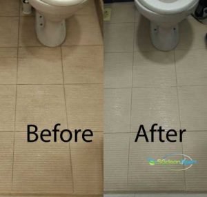 Before And After Tiles Scrubbing